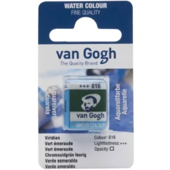 Farba akwarelowa w kostce - Van Gogh - 616 Viridian