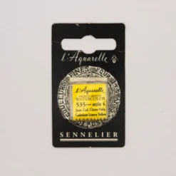 Farba akwarelowa w półkostce l’Aquarelle - Sennelier - 535 Cadmium Lemon Yellow