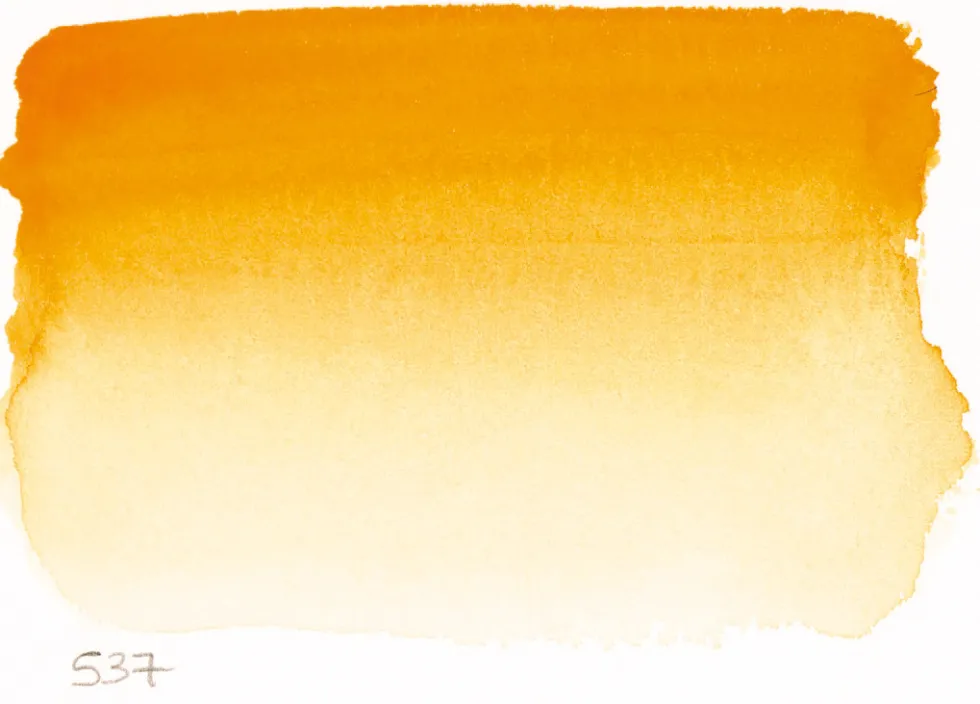 Farba akwarelowa w półkostce l’Aquarelle - Sennelier - 537 Cadmium Yellow Orange