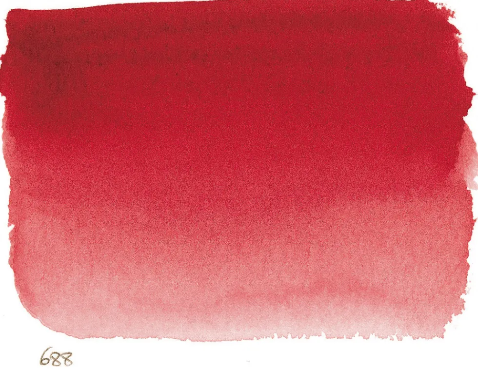 Farba akwarelowa w półkostce l’Aquarelle - Sennelier - 688 Crimson Lake