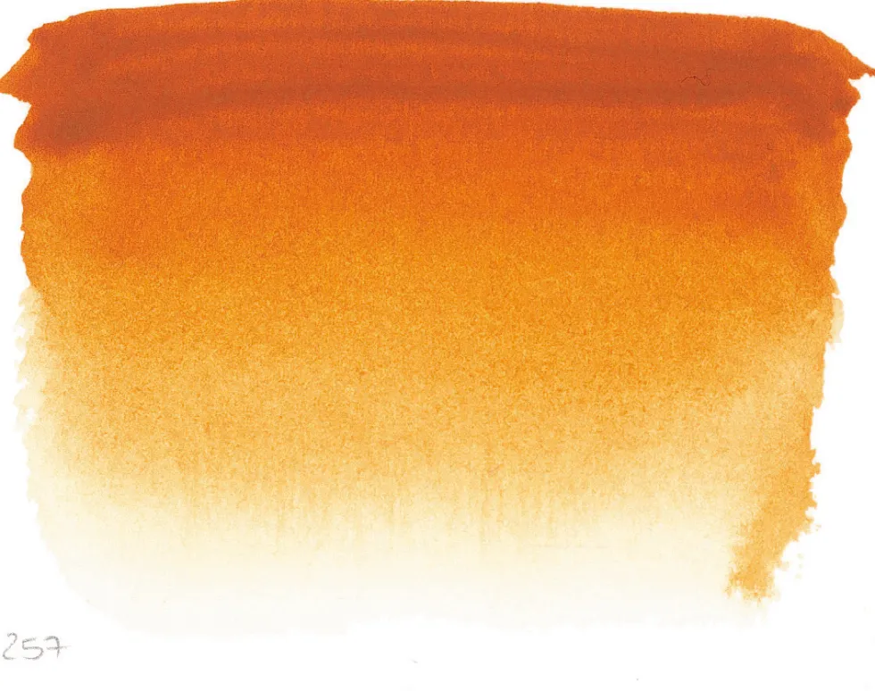 Farba akwarelowa w półkostce l’Aquarelle - Sennelier - 257 Gold Ochre