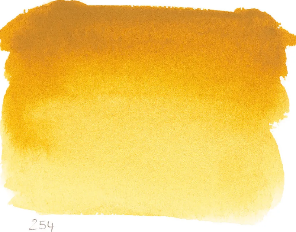 Farba akwarelowa w półkostce l’Aquarelle - Sennelier - 254 Light Yellow Ochre