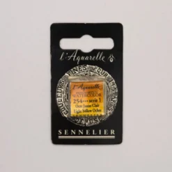 Farba akwarelowa w półkostce l’Aquarelle - Sennelier - 254 Light Yellow Ochre