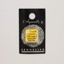 Farba akwarelowa w półkostce l’Aquarelle - Sennelier - 576 Nickel Yellow