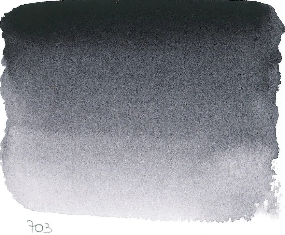 Farba akwarelowa w półkostce l’Aquarelle - Sennelier - 703 Payne's Grey