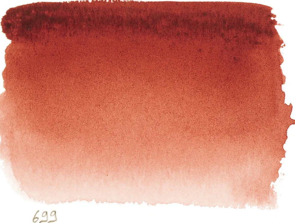 Farba akwarelowa w półkostce l’Aquarelle - Sennelier - 699 Permanent Alizarin Crimson Deep