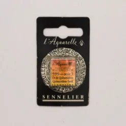 Farba akwarelowa w półkostce l’Aquarelle - Sennelier - 599 Quinacridone Gold