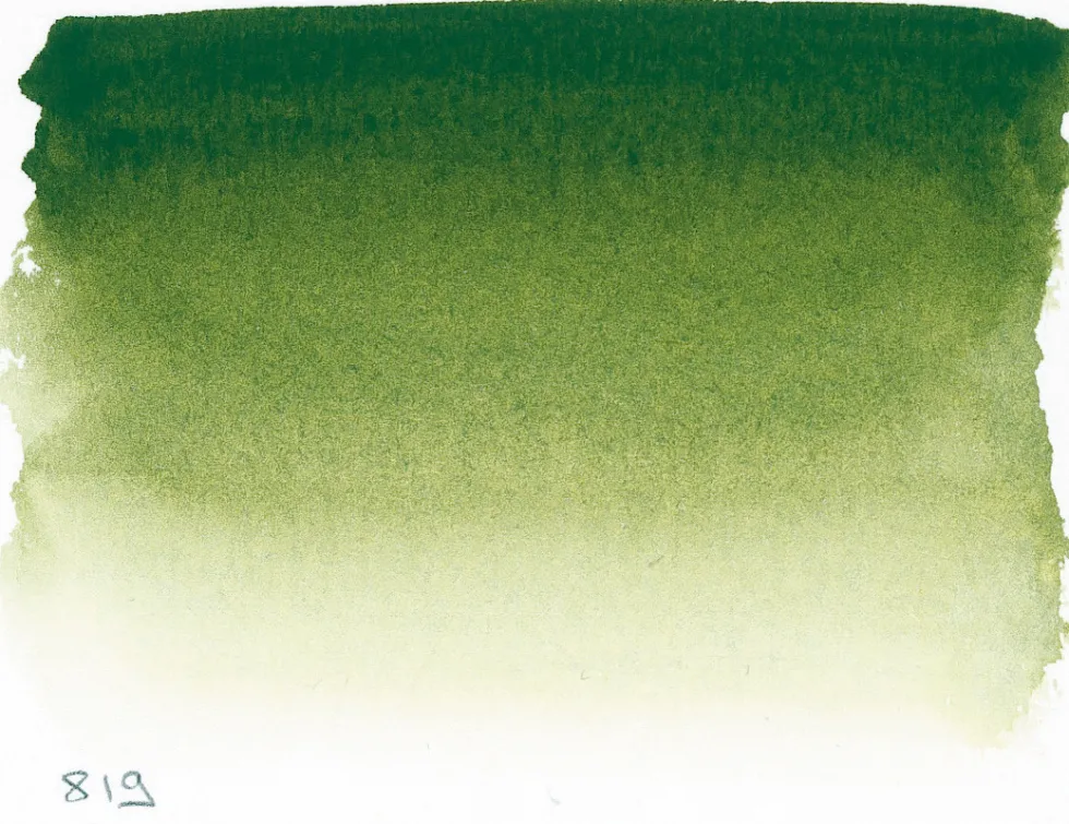 Farba akwarelowa w półkostce l’Aquarelle - Sennelier - 819, Sap Green