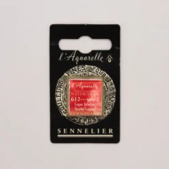 Farba akwarelowa w półkostce l’Aquarelle - Sennelier - 612 Scarlet Laquer