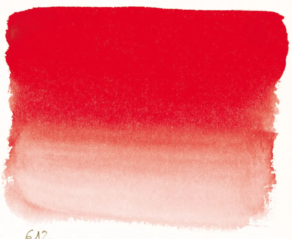Farba akwarelowa w półkostce l’Aquarelle - Sennelier - 612 Scarlet Laquer