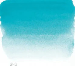 Farba akwarelowa w półkostce l’Aquarelle - Sennelier - 843, Turquoise Green
