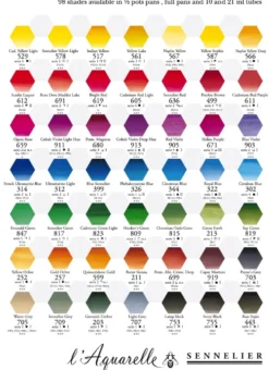 Farba akwarelowa w półkostce l’Aquarelle - Sennelier - 315 Ultramarine Deep