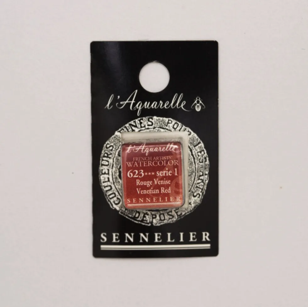 Farba akwarelowa w półkostce l’Aquarelle - Sennelier - 623 Venetian Red
