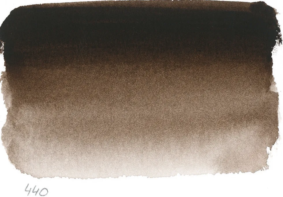 Farba akwarelowa w półkostce l’Aquarelle - Sennelier - 440 Warm Sepia