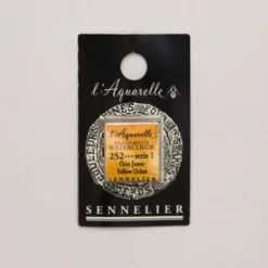 Farba akwarelowa w półkostce l’Aquarelle - Sennelier - 252 Yellow Ochre