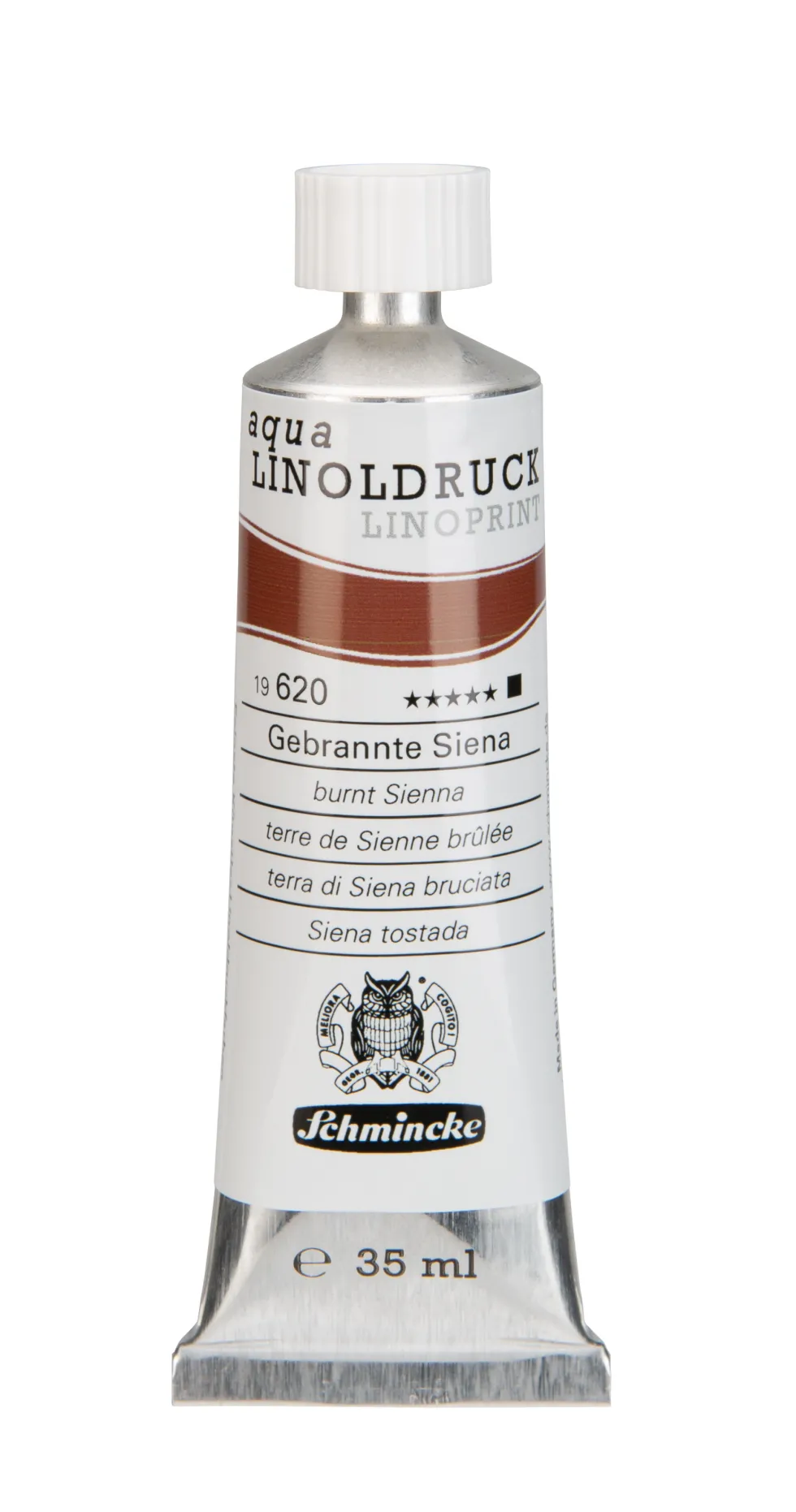 Farba Aqua Linoprint - Schmincke - 620, Burnt Sienna, 35 ml