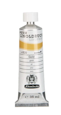 Farba Aqua Linoprint - Schmincke - 820, Gold, 35 ml