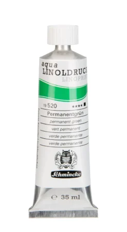 Farba Aqua Linoprint - Schmincke - 520, Permanent Green, 35 ml