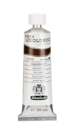Farba Aqua Linoprint - Schmincke - 630, Sepia Brown, 35 ml