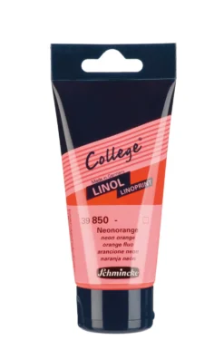 Farba College Linoprint - Schmincke - 850, Neon Orange, 75 ml