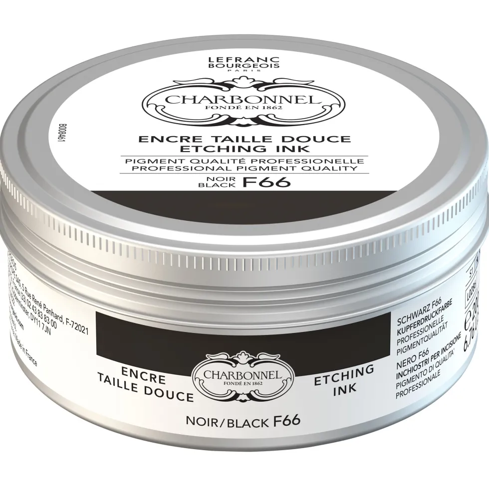 Farba do druku Charbonnel Etching Ink - Black F66, 200 ml