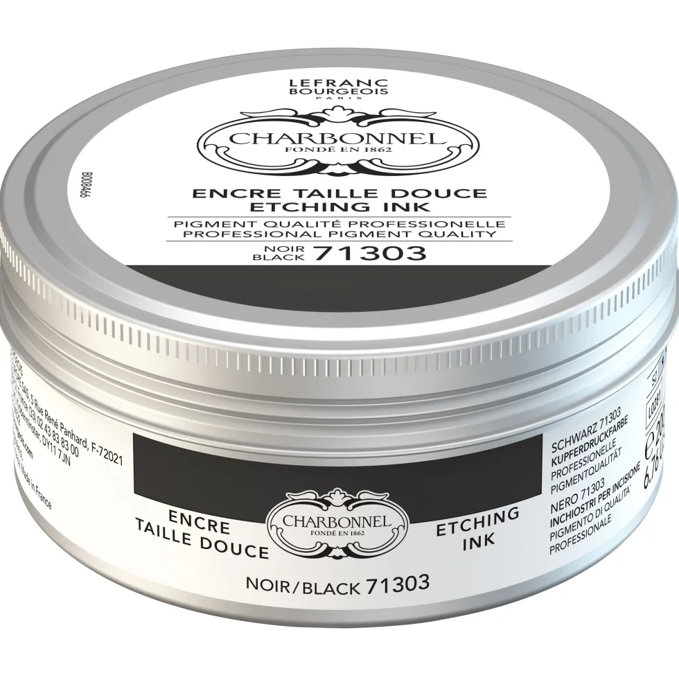 Farba do druku Charbonnel Etching Ink - Black 71303, 200 ml