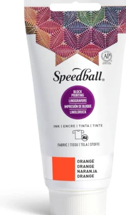 Farba do linorytu Block Printing Ink - Speedball - Orange 75 ml