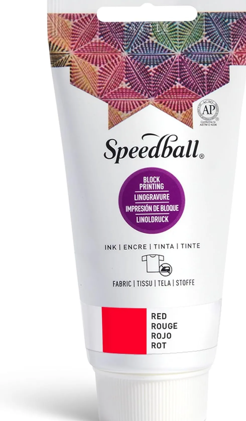 Farba do linorytu Block Printing Ink - Speedball - Red 75 ml