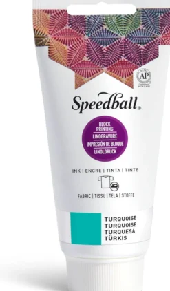 Farba do linorytu Block Printing Ink - Speedball - Turquoise 75 ml