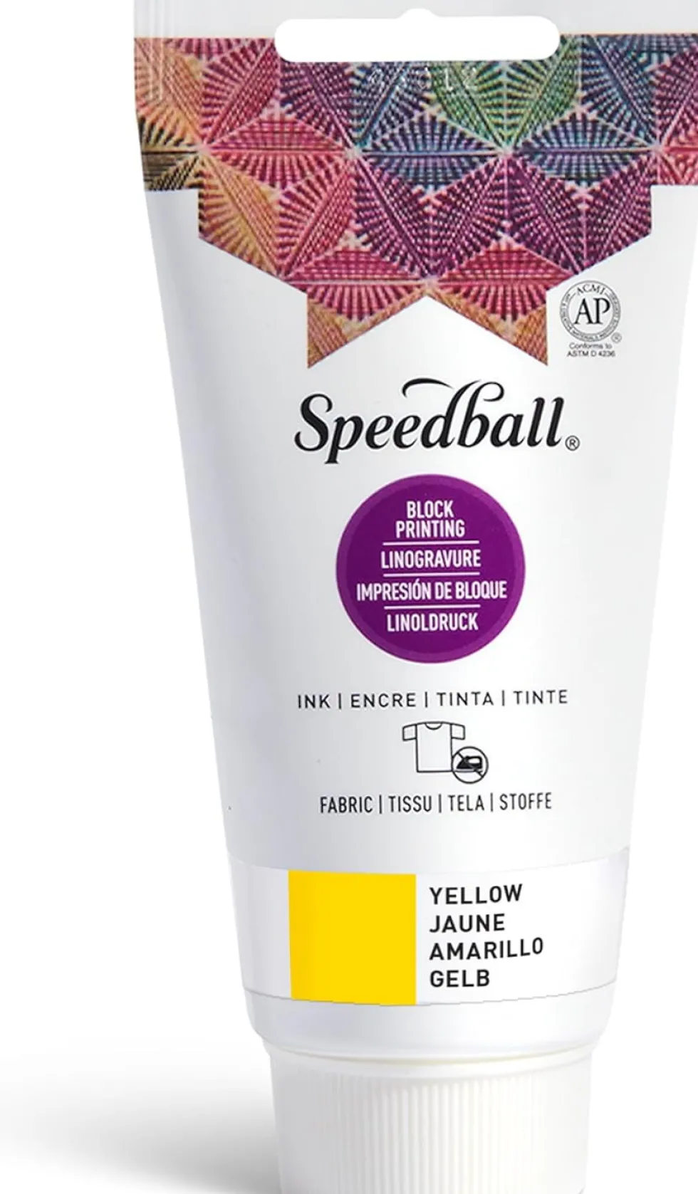 Farba do linorytu Block Printing Ink - Speedball - Yellow 75 ml