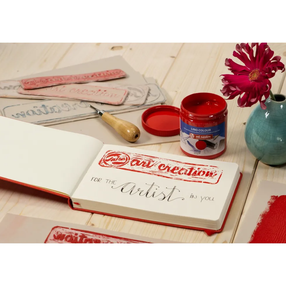 Farba do linorytu Lino Colour - Talens Art Creation - Blue, 250 ml