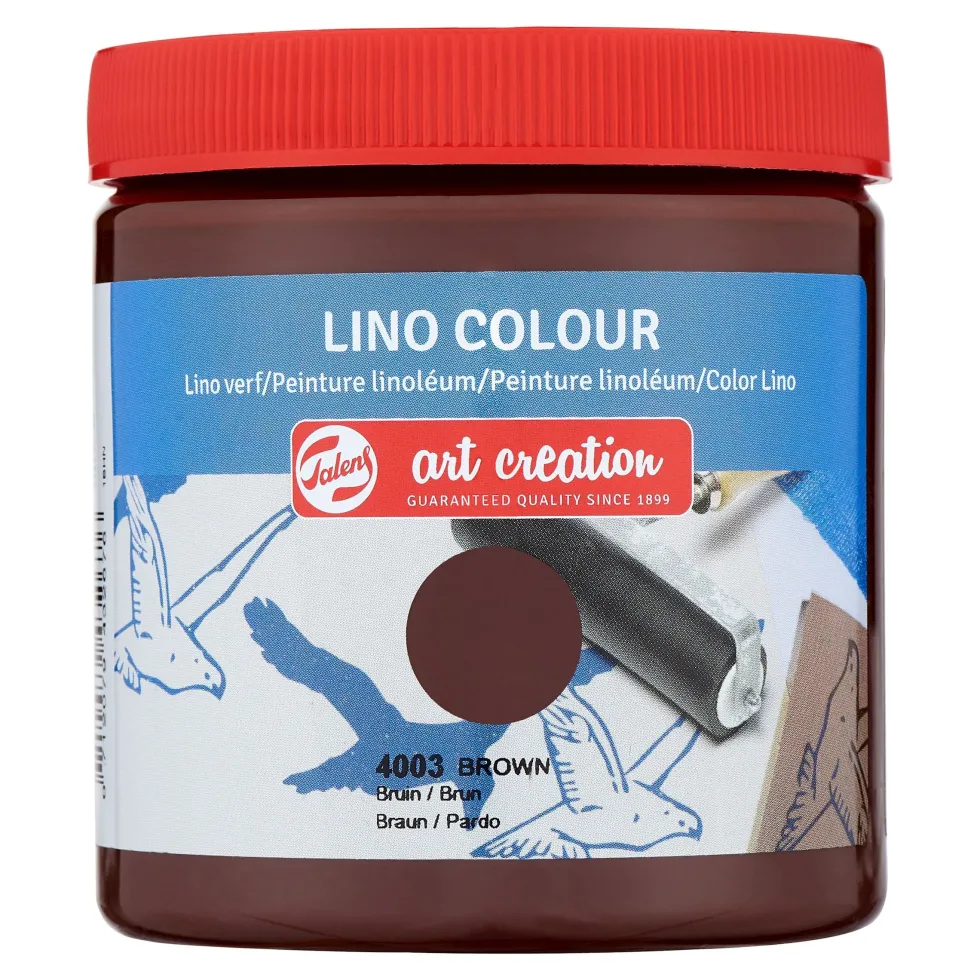 Farba do linorytu Lino Colour - Talens Art Creation - Brown, 250 ml