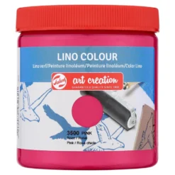 Farba do linorytu Lino Colour - Talens Art Creation - Pink, 250 ml