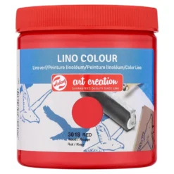 Farba do linorytu Lino Colour - Talens Art Creation - Red, 250 ml