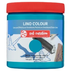 Farba do linorytu Lino Colour - Talens Art Creation - Turquoise Green, 250 ml