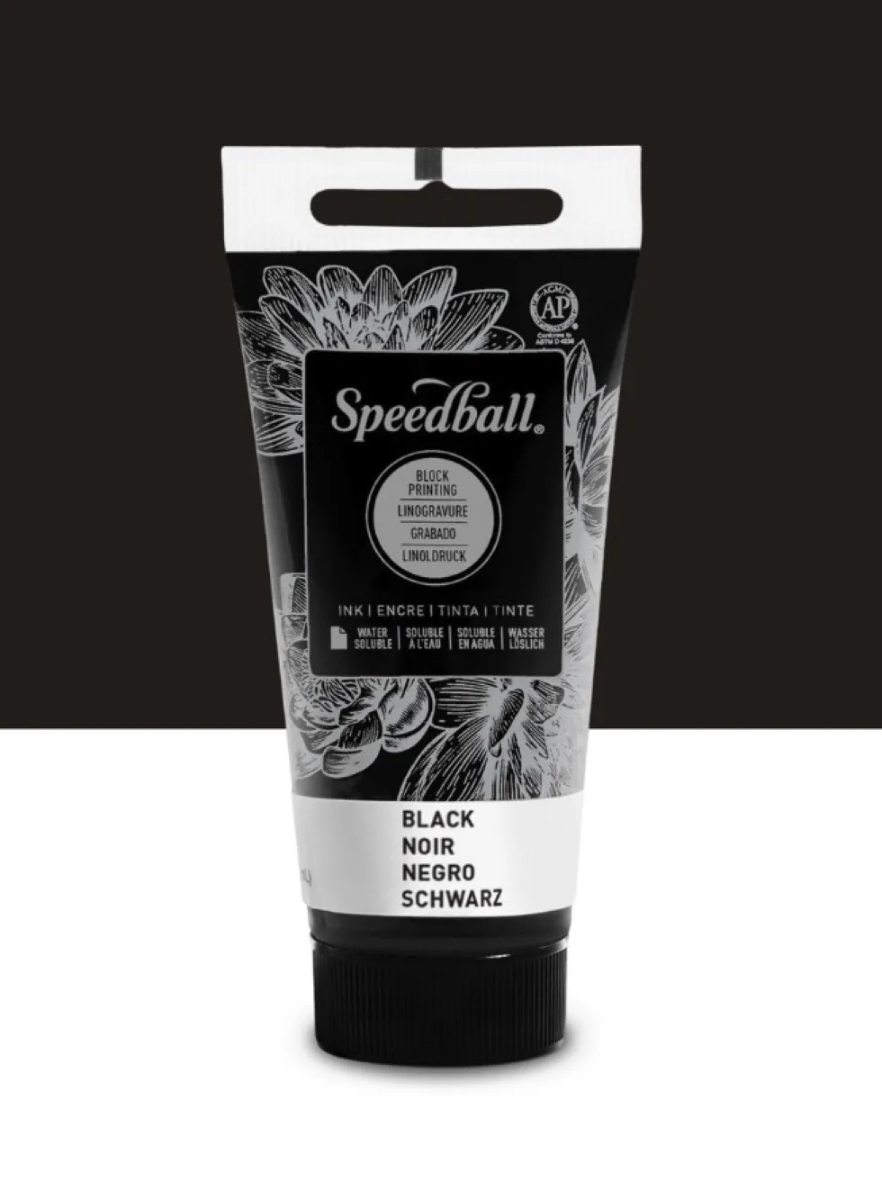 Farba do linorytu Water-Soluble Ink - Speedball - Black 75 ml
