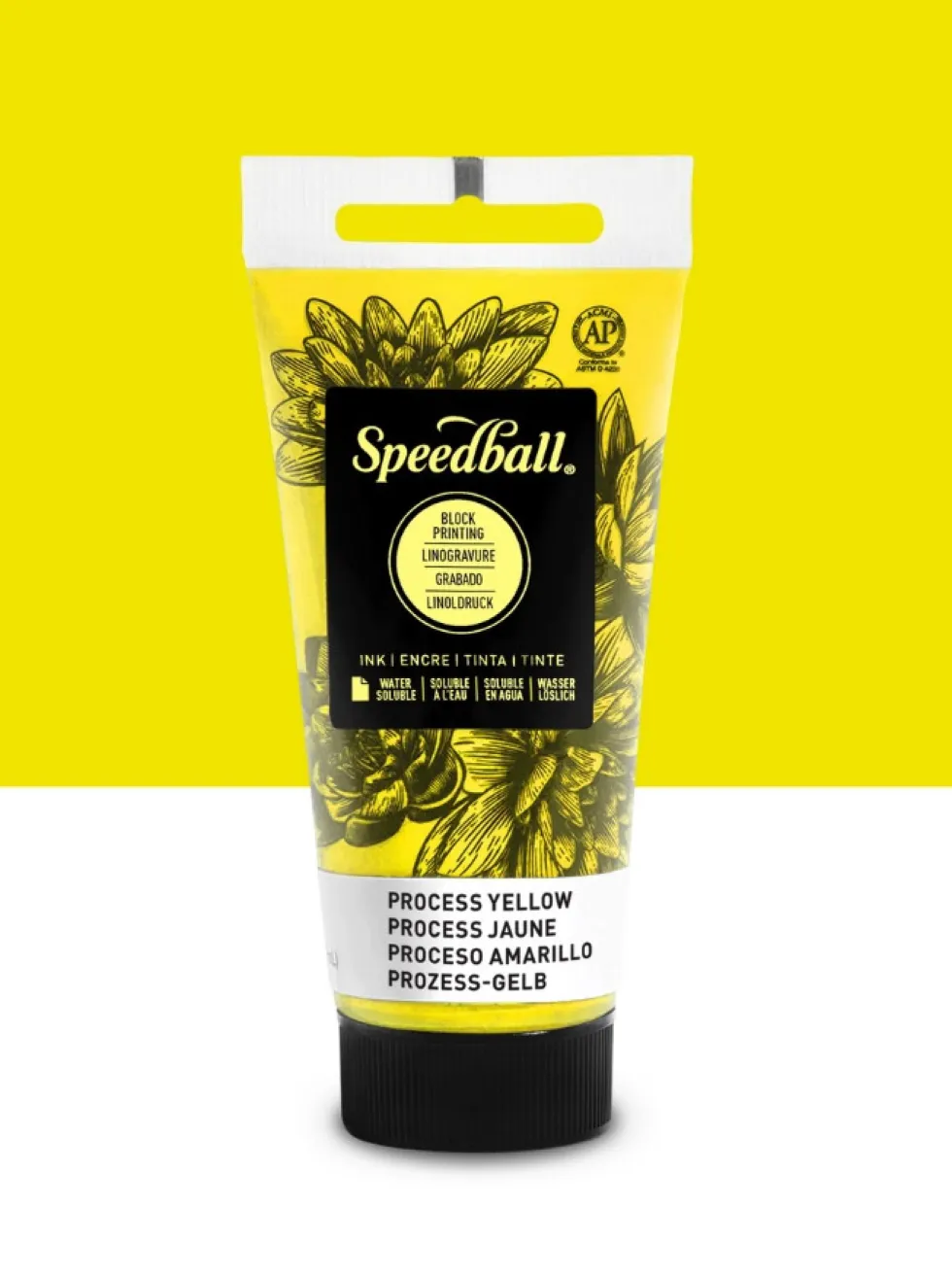 Farba do linorytu Water-Soluble Ink - Speedball - Process Yellow 75 ml