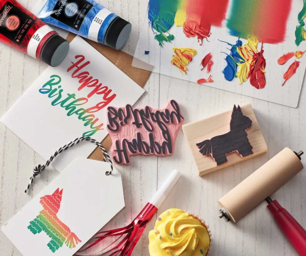 Farba do linorytu Water-Soluble Ink - Speedball - Yellow 75 ml