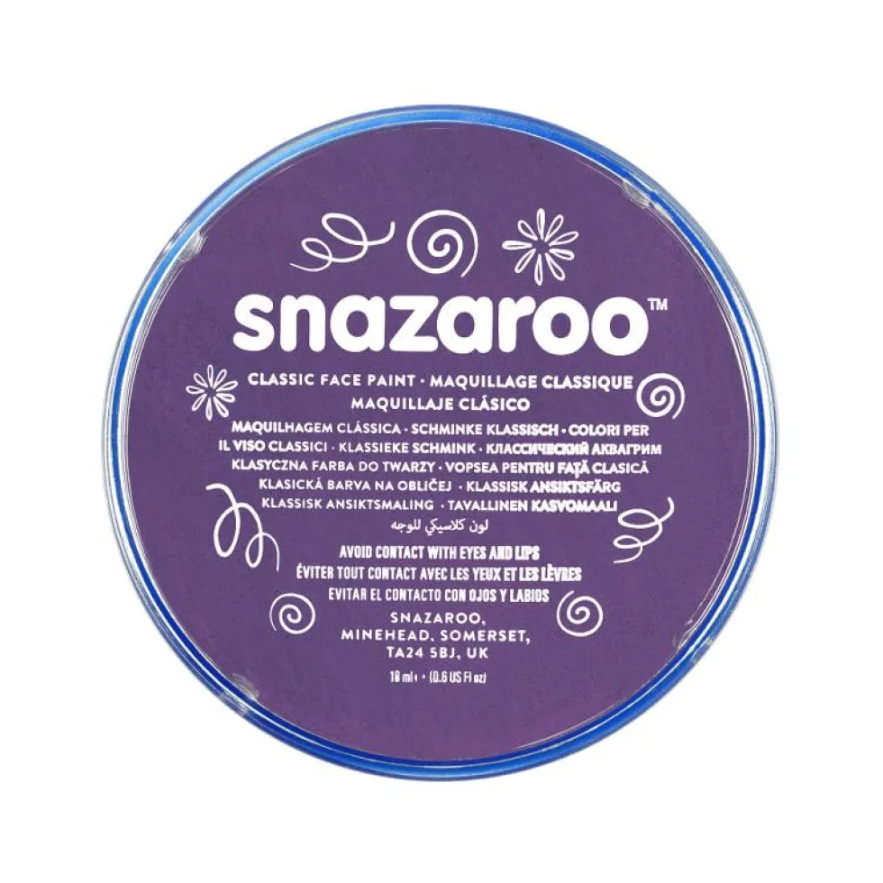 Farba do malowania twarzy - Snazaroo - fioletowa, 18 ml