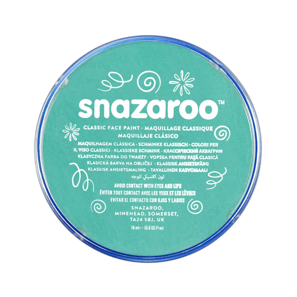 Farba do malowania twarzy - Snazaroo - Sea Blue, 18 ml
