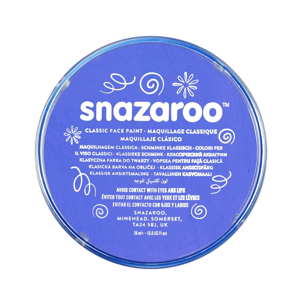 Farba do malowania twarzy - Snazaroo - Sky Blue, 18 ml