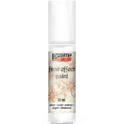 Farba do szkła efekt szronu - Pentart - biała, 20 ml