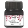 Farba do szkła i porcelany Classic - Kreul - Black, 20 ml