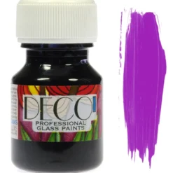 Farba do szkła witrażowa Deco - Renesans - fioletowa, 30 ml