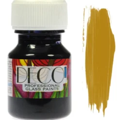 Farba do szkła witrażowa Deco - Renesans - złota, 30 ml