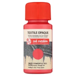 Farba do tkanin ciemnych Textile Opaque - Talens Art Creation - Powerful Red, 50 ml