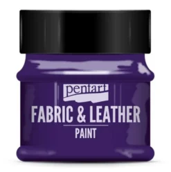 Farba do tkanin i skór - Pentart - fioletowa, 50 ml