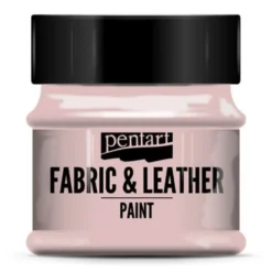 Farba do tkanin i skór - Pentart - różowa, 50 ml