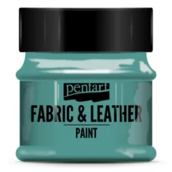 Farba do tkanin i skór - Pentart - turkus zielony, 50 ml