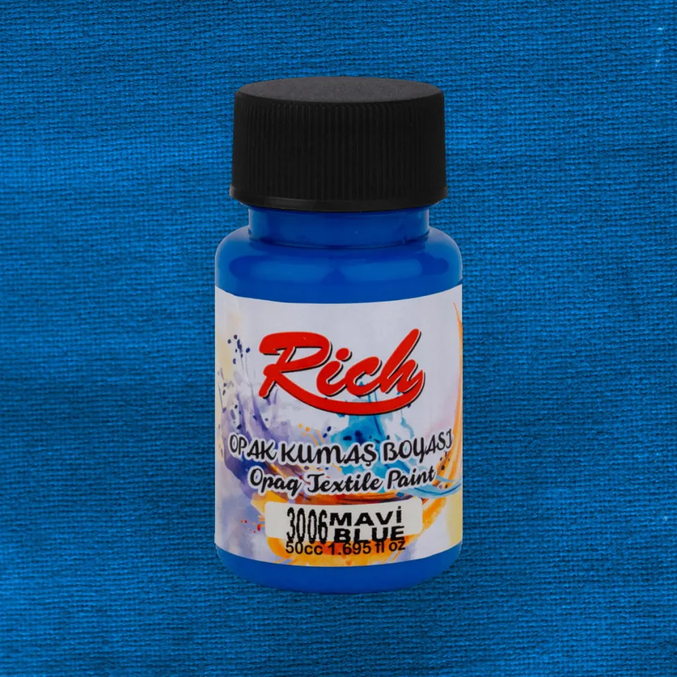 Farba do tkanin Opaque - Rich - Blue, 50 ml